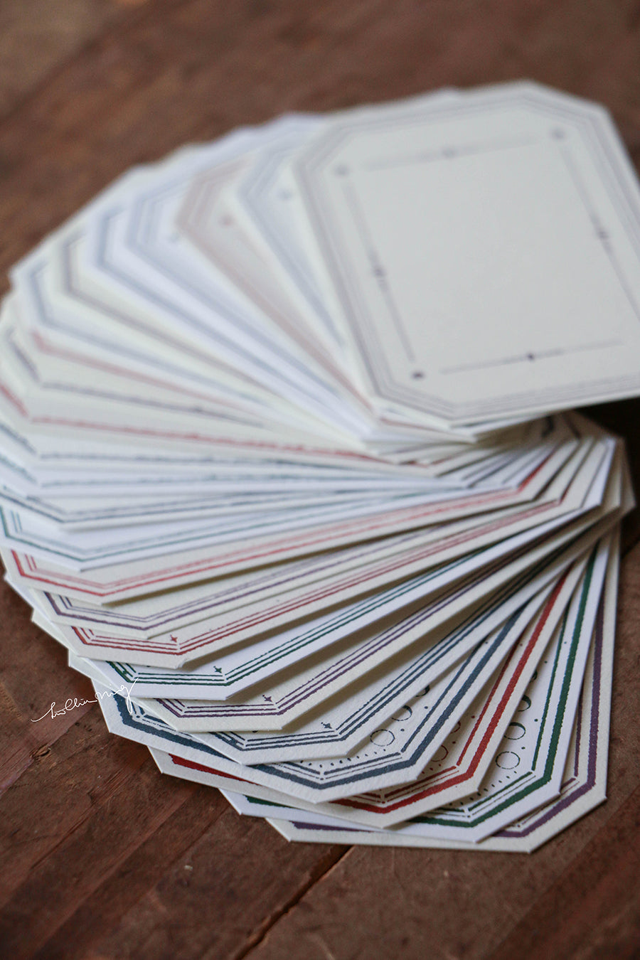 Letterpress Vintage Tag Set B (Labels) - Smidapaper Ikigai Shop