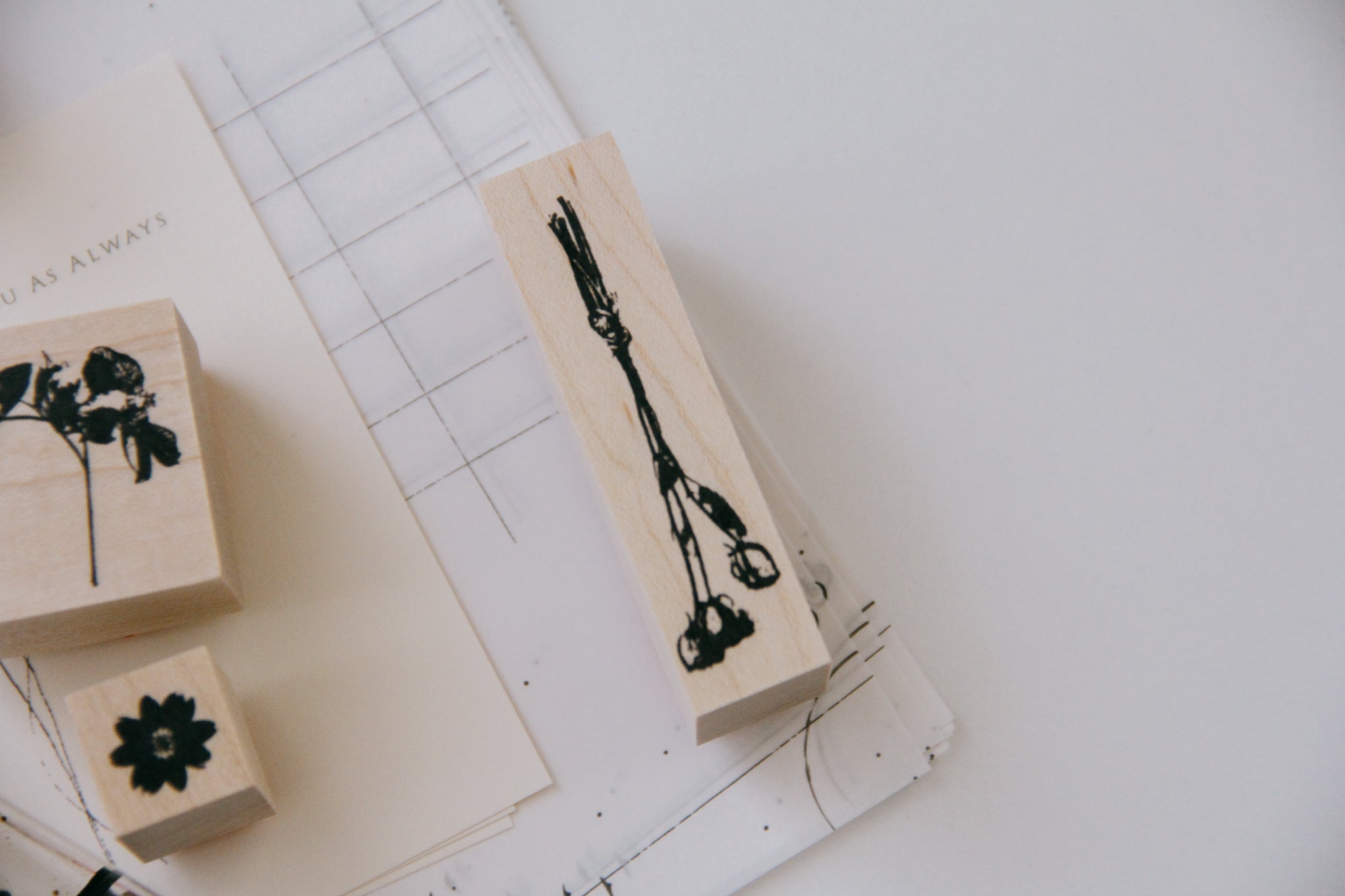 Tutty Design Rubber Stamp: Three Roses