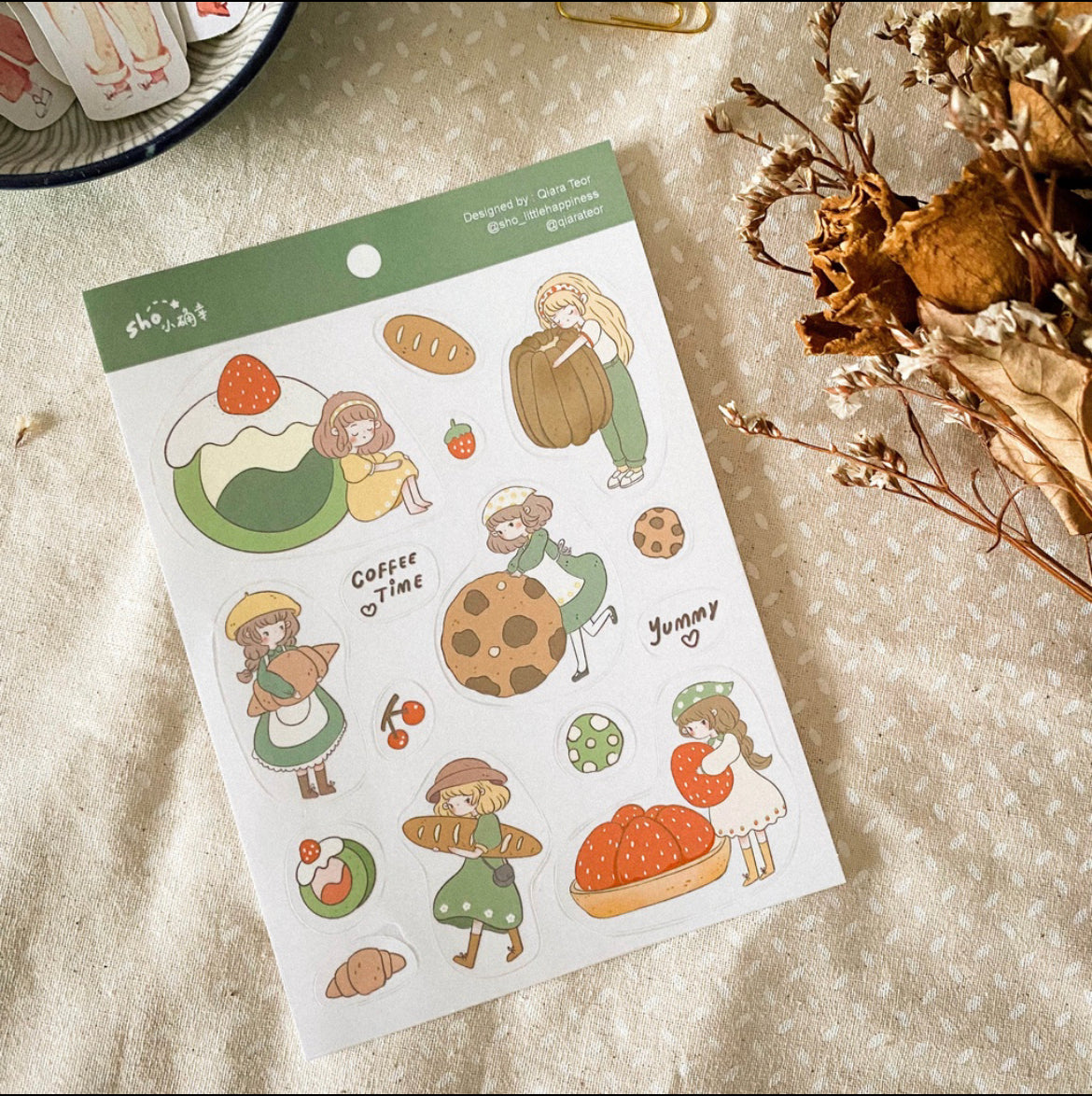 Cafe Dessert Sticker Sheet