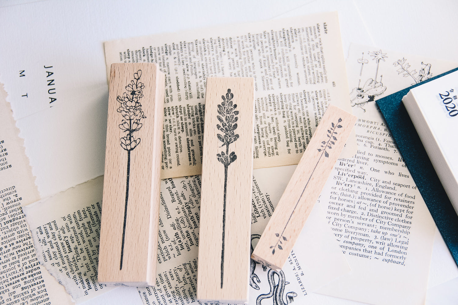 Stempel Jazz Lavender Rubber Stamp - Smidapaper Ikigai Shop