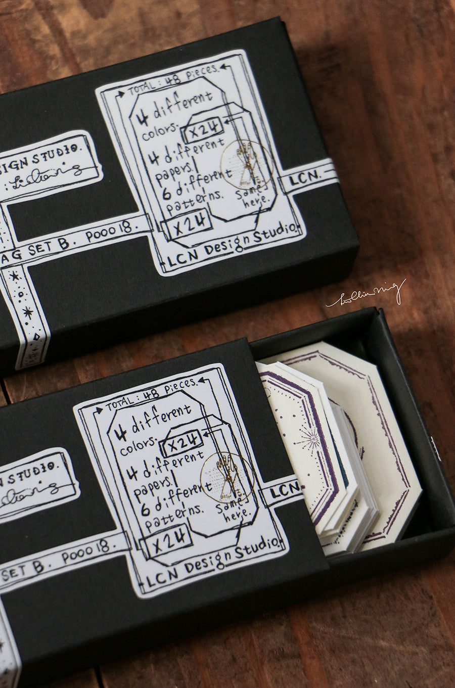 Letterpress Vintage Tag Set B (Labels) - Smidapaper Ikigai Shop