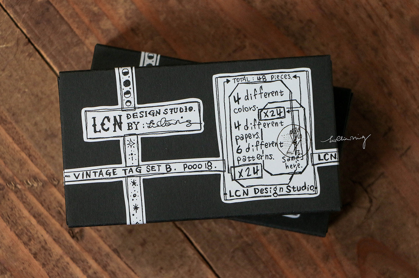 Letterpress Vintage Tag Set B (Labels) - Smidapaper Ikigai Shop