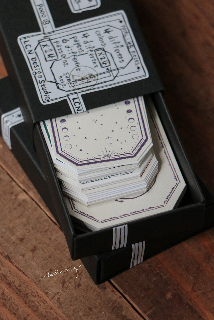 Letterpress Vintage Tag Set B (Labels) - Smidapaper Ikigai Shop