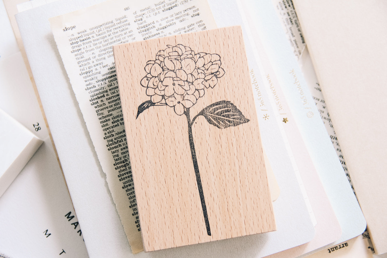 Stempel Jazz Hydrangea Rubber Stamp - Smidapaper Ikigai Shop