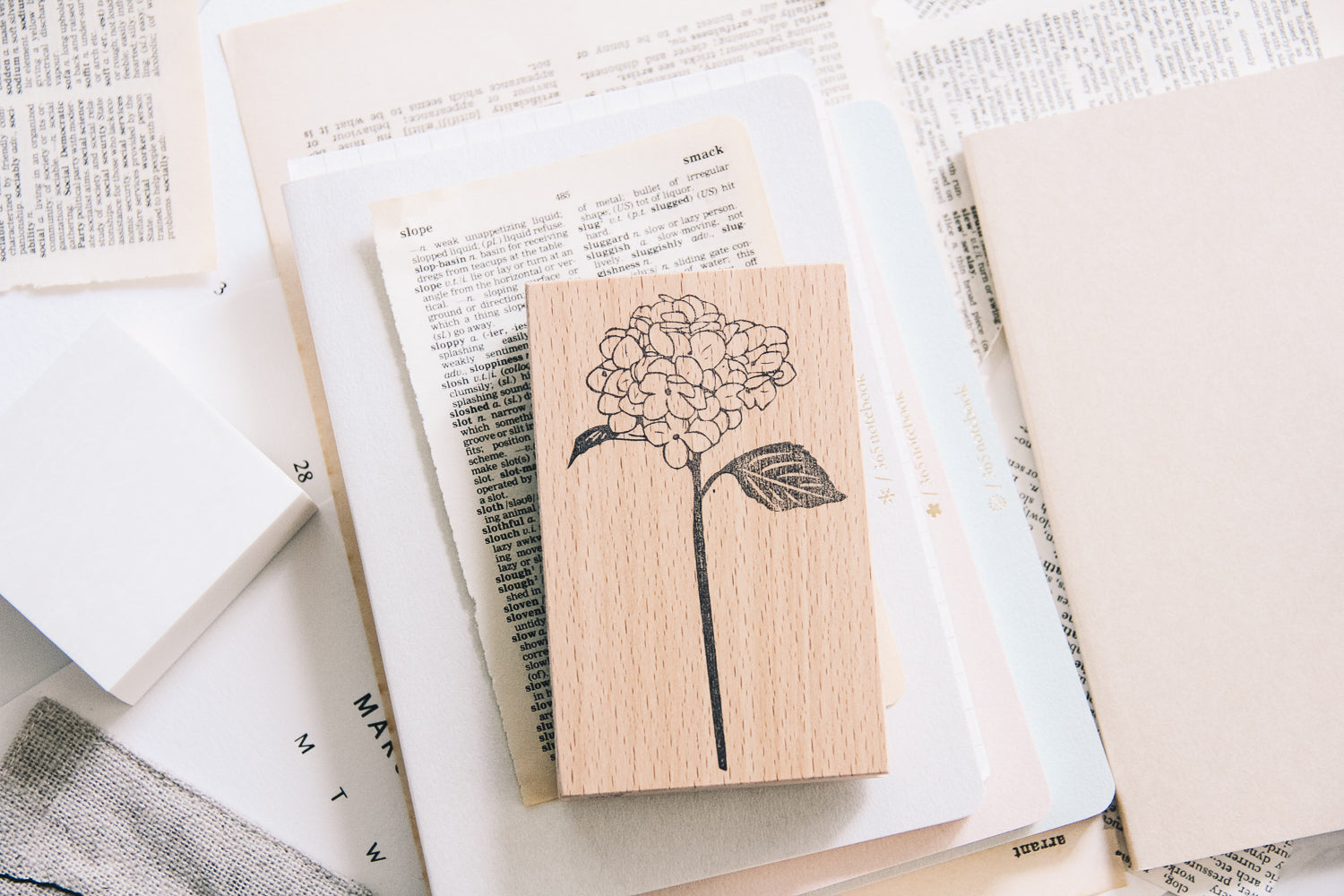 Stempel Jazz Hydrangea Rubber Stamp - Smidapaper Ikigai Shop