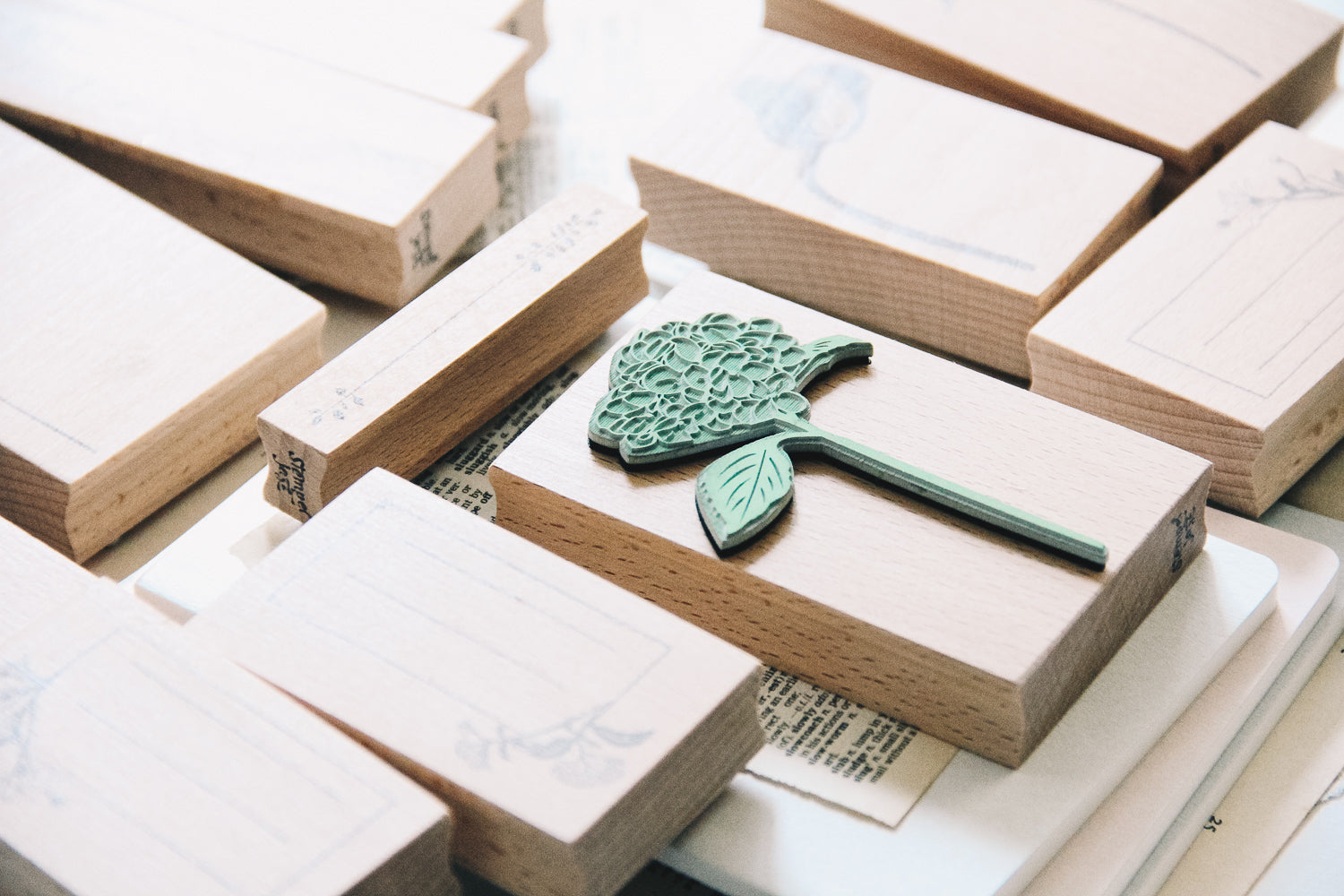 Stempel Jazz Peony Rubber Stamp - Smidapaper Ikigai Shop