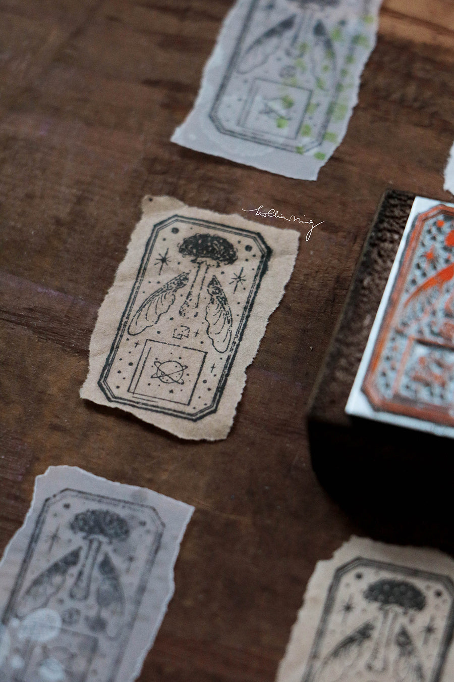 New Stars: Fungi Metal Stamp - Smidapaper Ikigai Shop