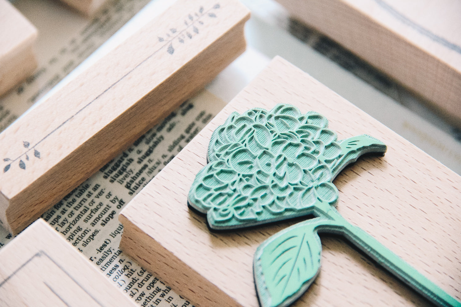 Stempel Jazz Peony Rubber Stamp - Smidapaper Ikigai Shop
