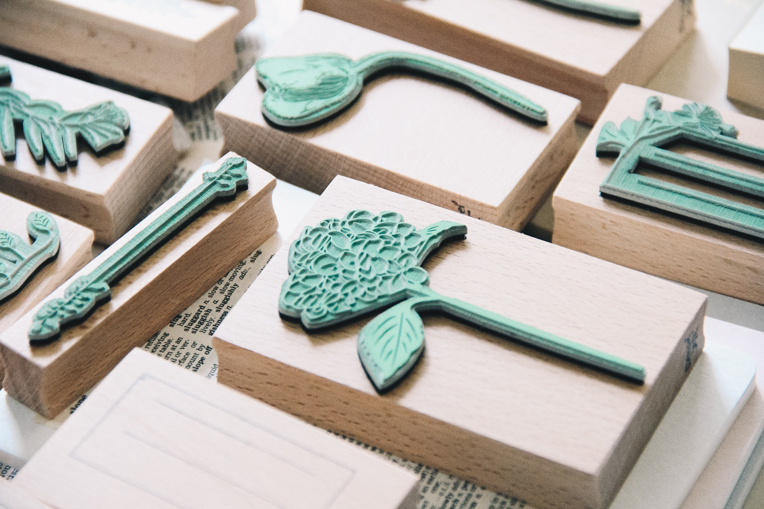Stempel Jazz Hydrangea Rubber Stamp - Smidapaper Ikigai Shop