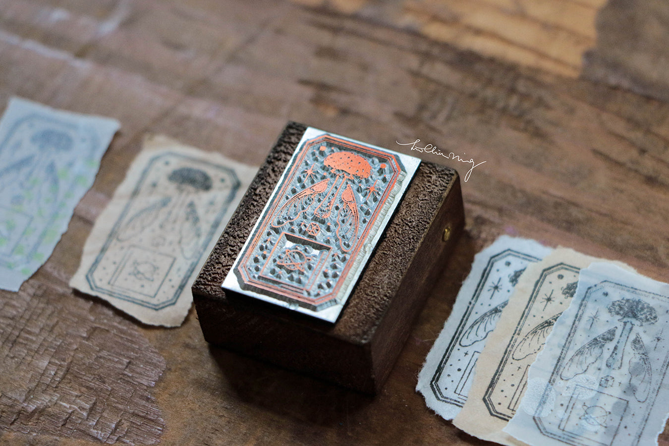 New Stars: Fungi Metal Stamp - Smidapaper Ikigai Shop