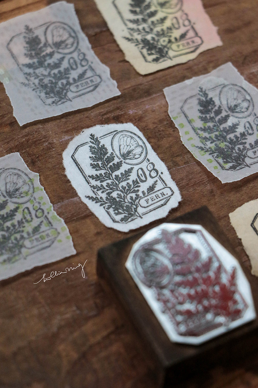 Fern Specimen No. 8 Metal Stamp - Smidapaper Ikigai Shop