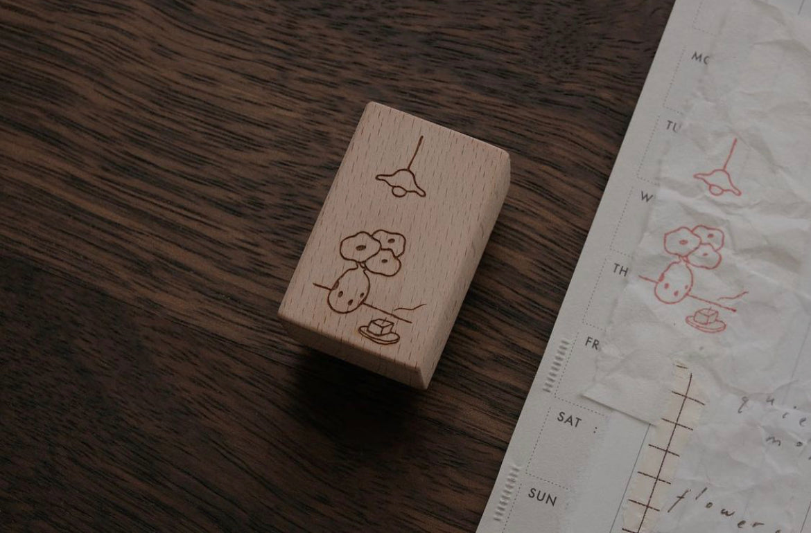 bighands Rubber Stamp- Comfy Corner: Flowers & Scent - Smidapaper Ikigai Shop