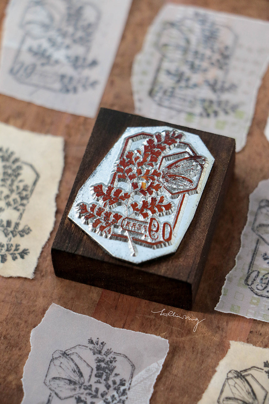 Fern Specimen No. 9 Metal Stamp - Smidapaper Ikigai Shop
