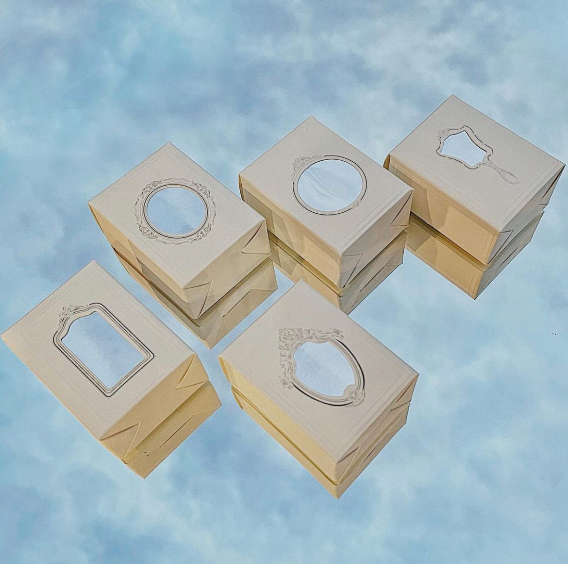 Jieyanow Mirror Mirror: 2/5 Rectangle Mirror Rubber Stamp - Smidapaper Ikigai Shop