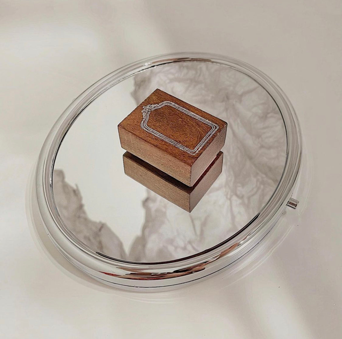 Jieyanow Mirror Mirror: 2/5 Rectangle Mirror Rubber Stamp - Smidapaper Ikigai Shop