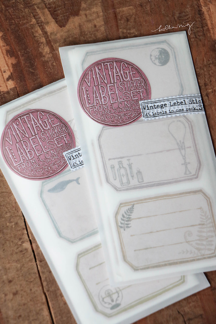 Vintage Label Sticker Set - Smidapaper Ikigai Shop