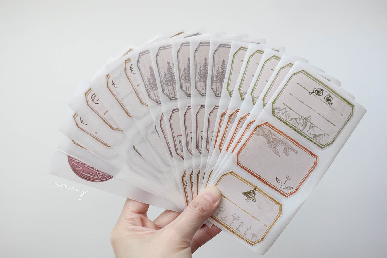 Vintage Label Sticker Set - Smidapaper Ikigai Shop