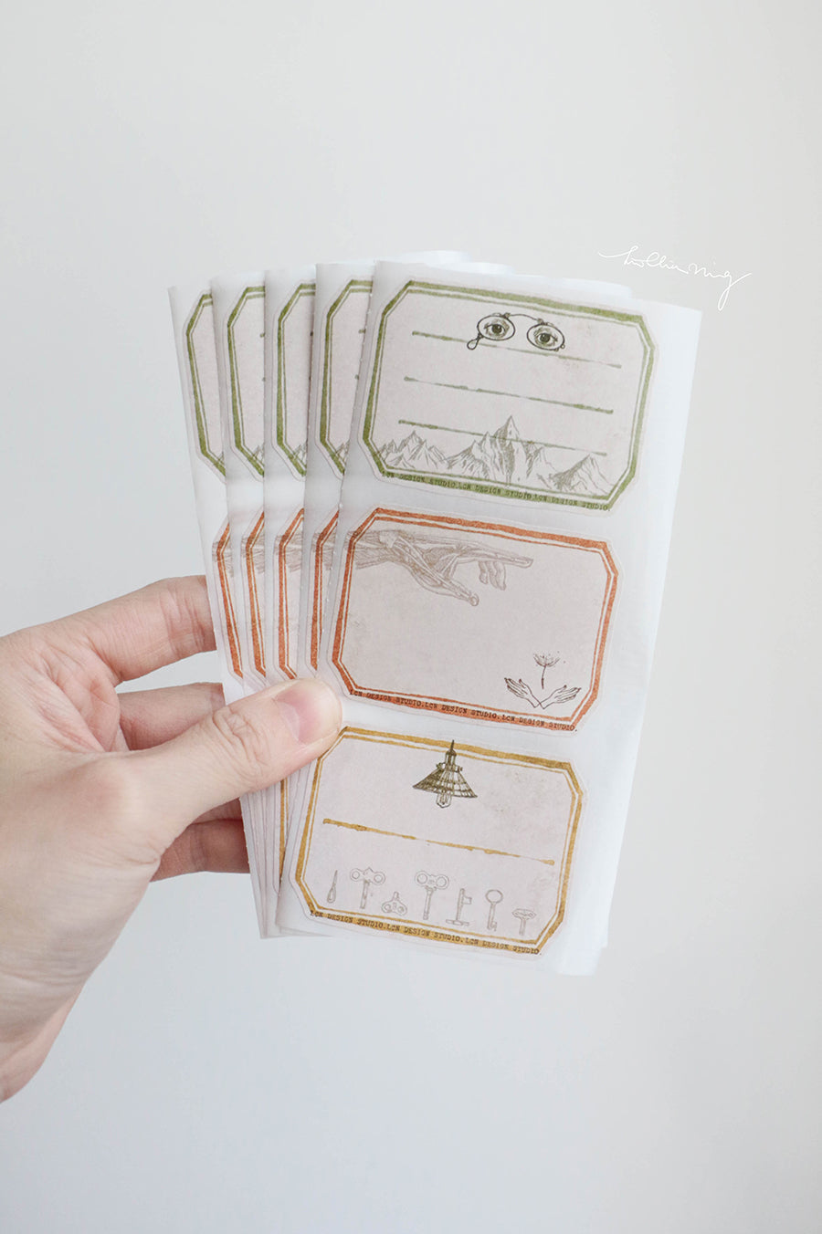 Vintage Label Sticker Set - Smidapaper Ikigai Shop