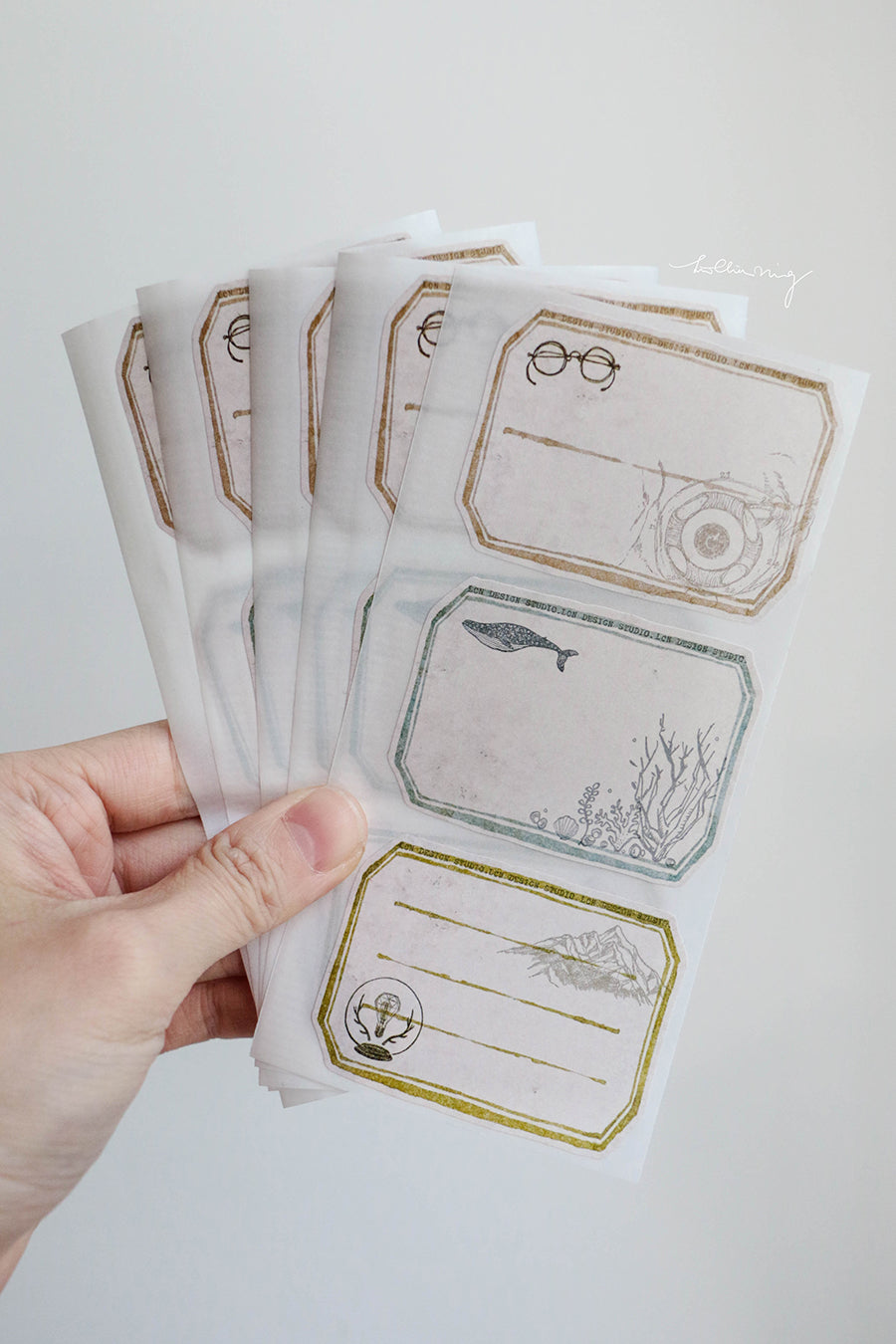 Vintage Label Sticker Set - Smidapaper Ikigai Shop