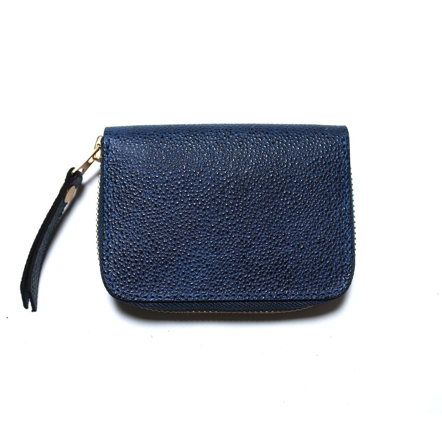 The Superior Labor: Kurozan Leather Small Zip Wallet (Indigo) - Smidapaper Ikigai Shop