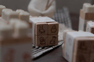 bighands Handmade Rubber Stamp Set- Have a Seat (set of 4) - Smidapaper Ikigai Shop