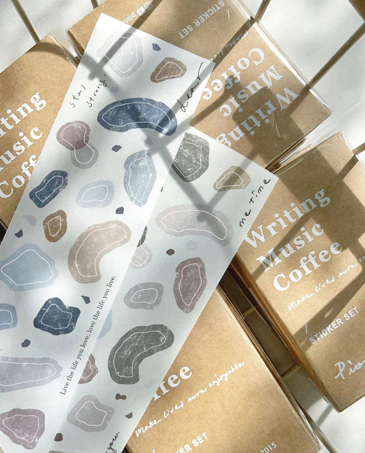 Pion Terrazzo Washi Tape - Smidapaper Ikigai Shop