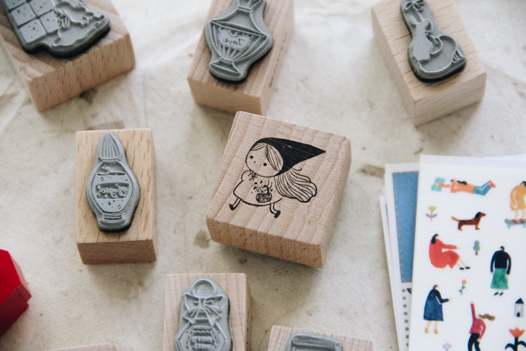 msbulat Stealing Stars Rubber Stamp - Smidapaper Ikigai Shop