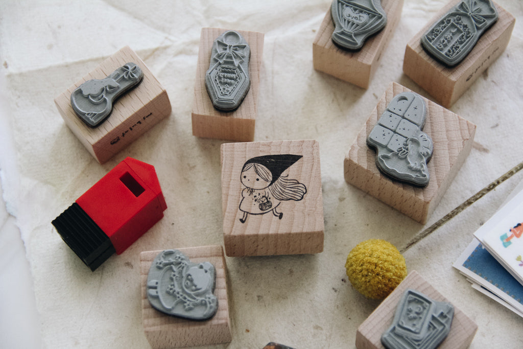 msbulat Stealing Stars Rubber Stamp - Smidapaper Ikigai Shop