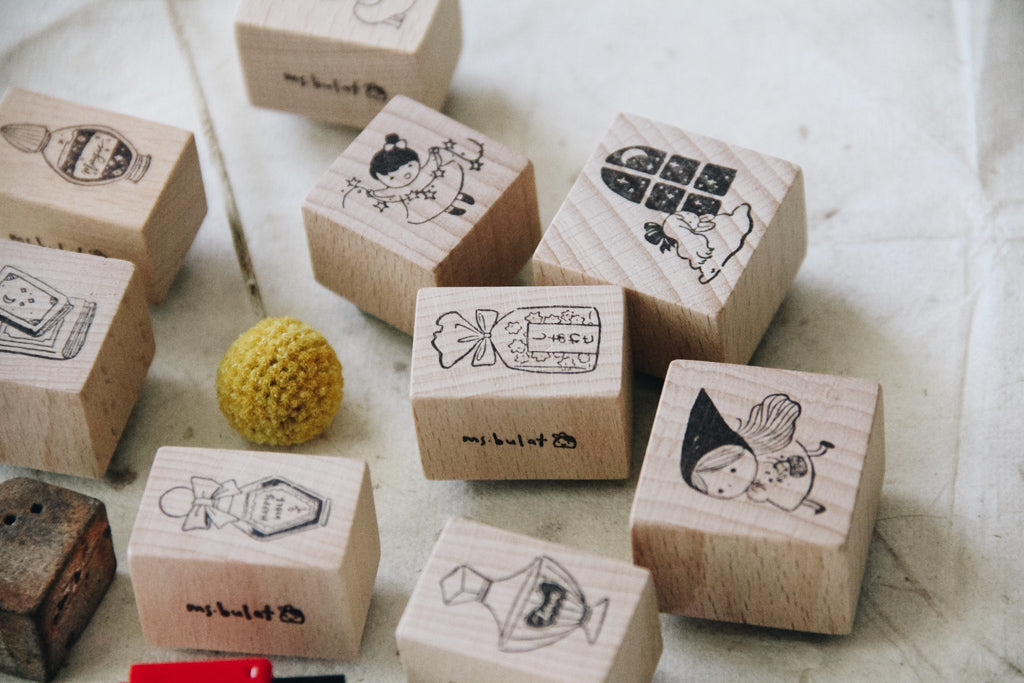 msbulat Stealing Stars Rubber Stamp - Smidapaper Ikigai Shop
