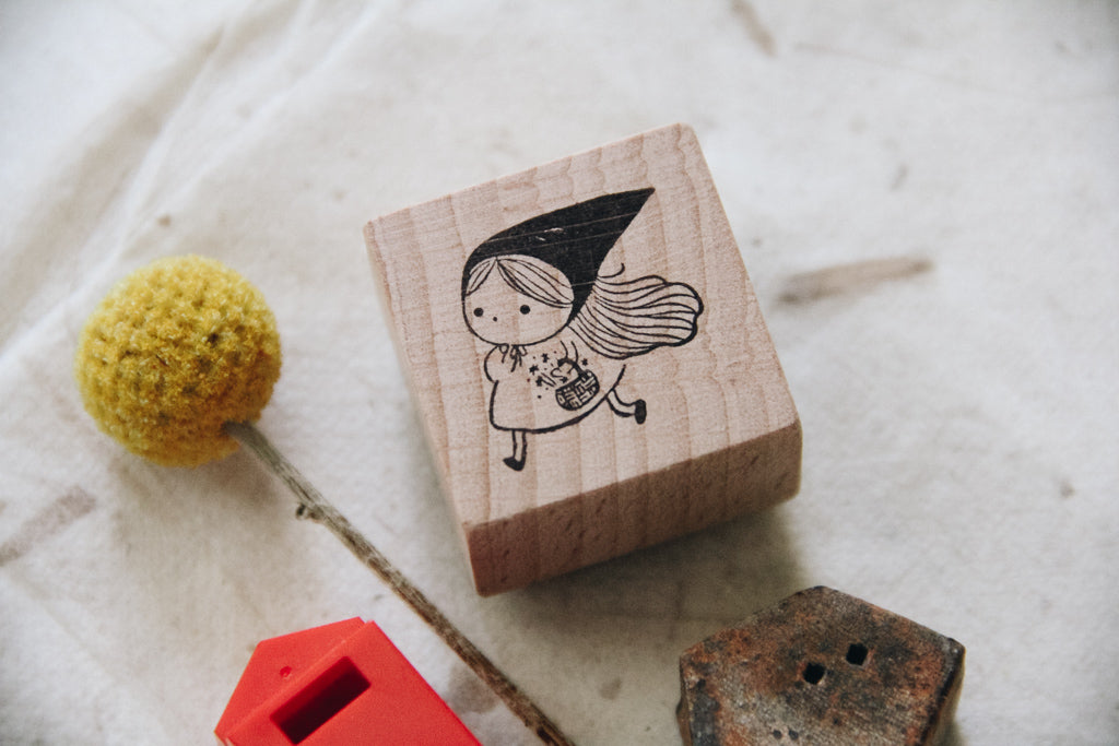 msbulat Stealing Stars Rubber Stamp - Smidapaper Ikigai Shop