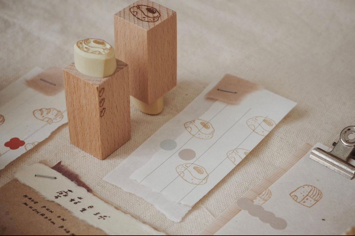 bighands Handmade Rubber Stamp- Bread House No. 3 - Smidapaper Ikigai Shop