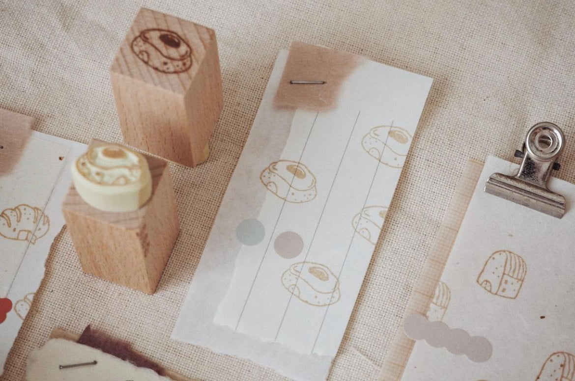 bighands Handmade Rubber Stamp- Bread House No. 3 - Smidapaper Ikigai Shop
