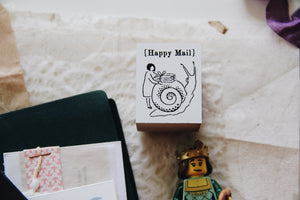 Nico Neco Happy Mail Rubber Stamp - Smidapaper Ikigai Shop
