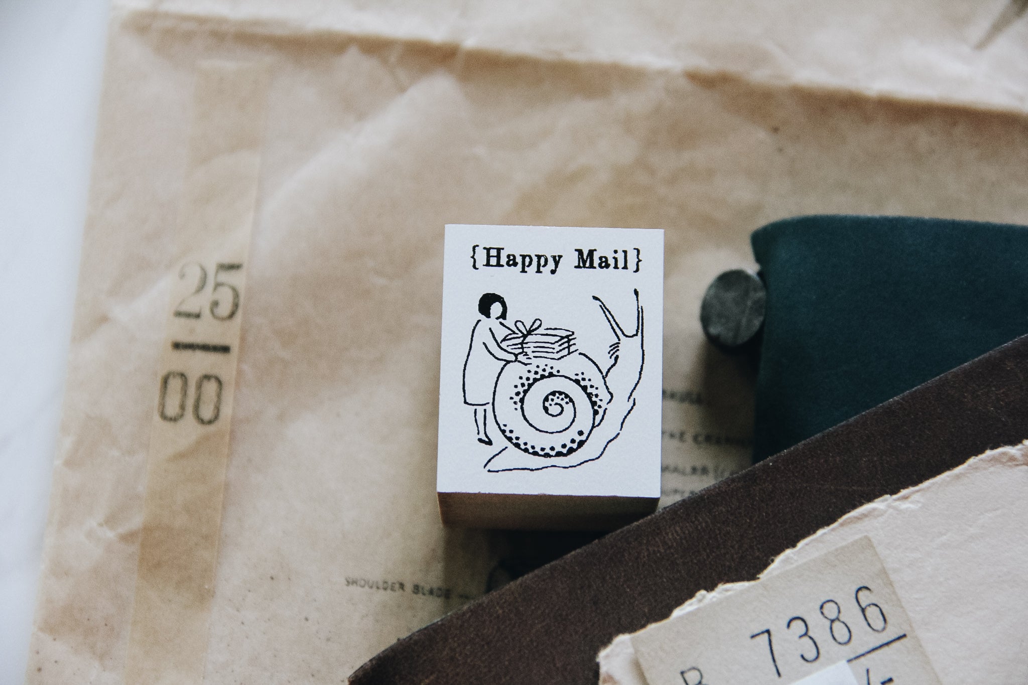 Nico Neco Happy Mail Rubber Stamp - Smidapaper Ikigai Shop