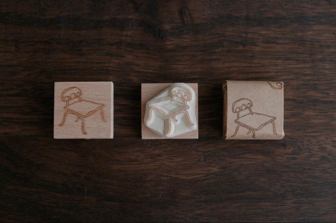 bighands Rubber Stamp- Chairs No. 3