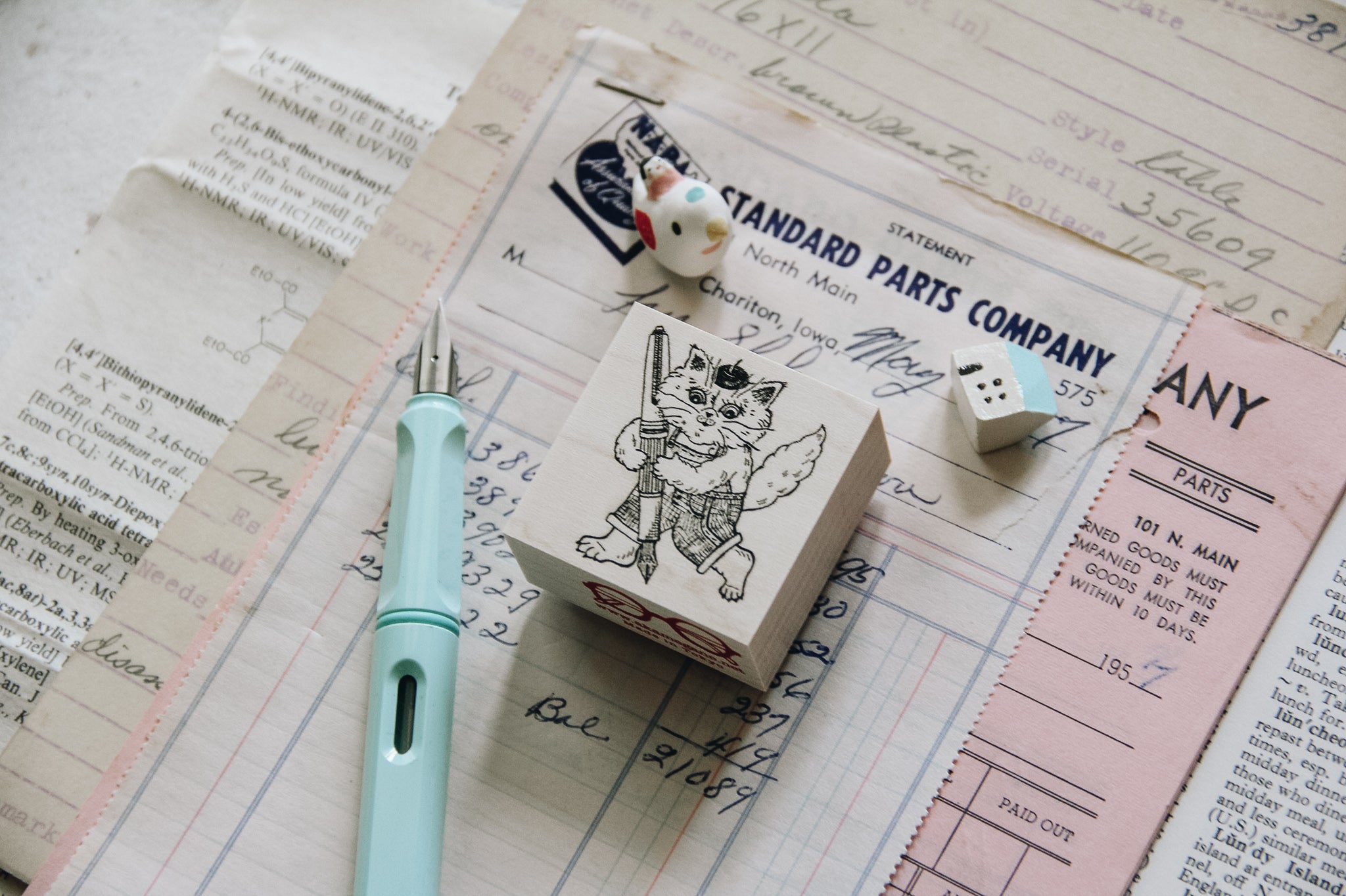 Chat Noir Papeterie: Inking Dali Rubber Stamp - Smidapaper Ikigai Shop