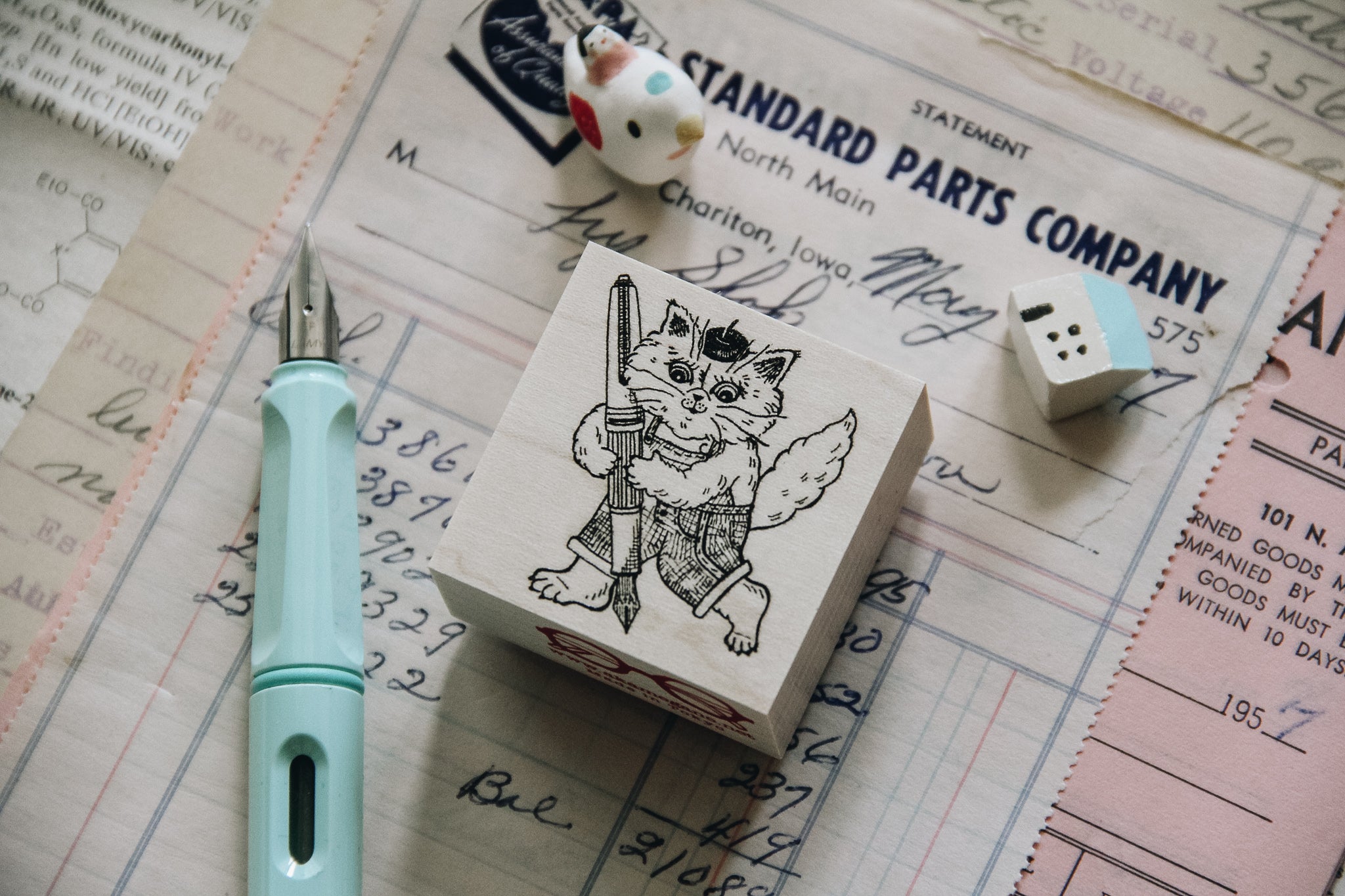 Chat Noir Papeterie: Inking Dali Rubber Stamp - Smidapaper Ikigai Shop