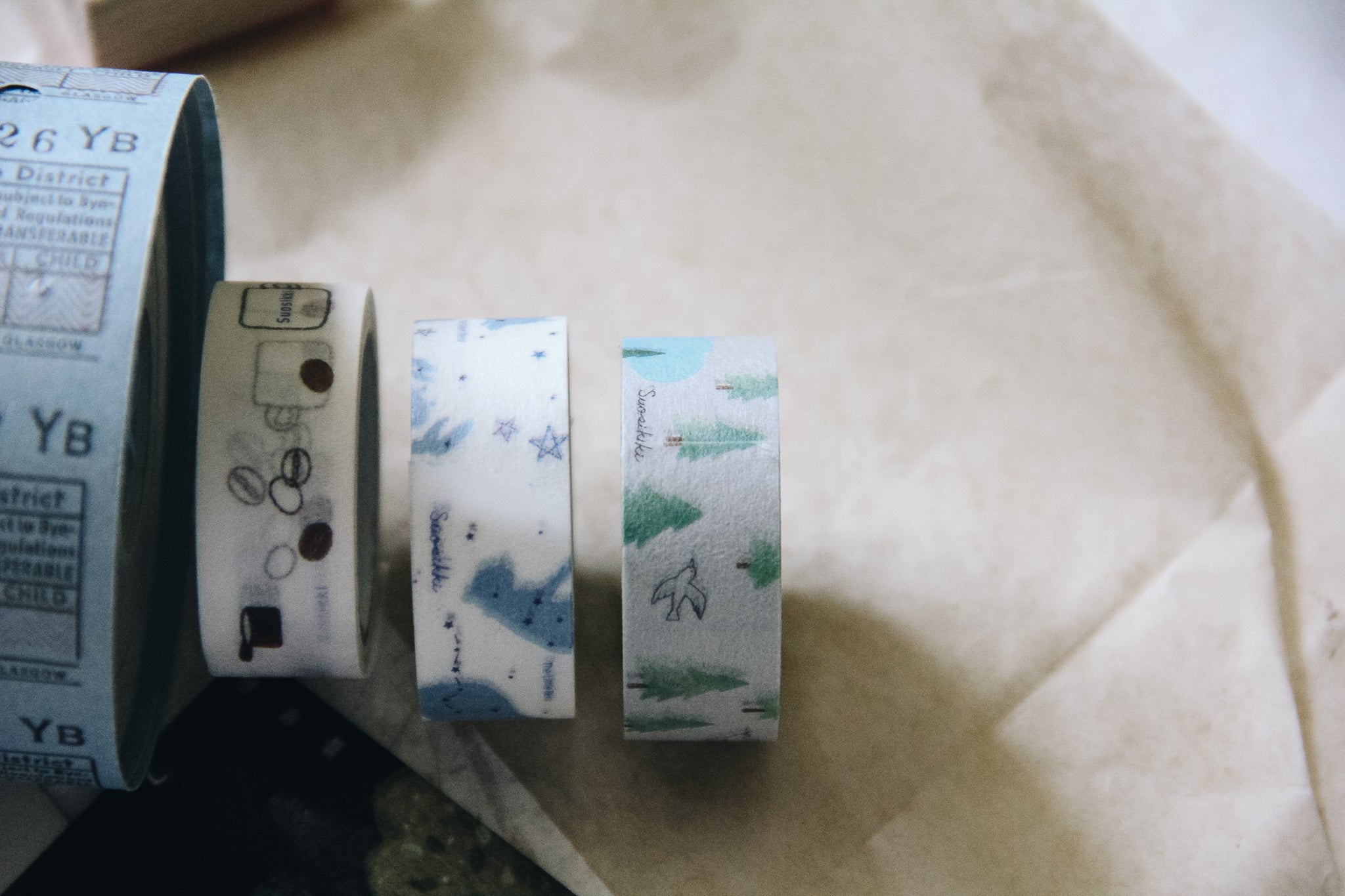 Suosikki Forest Washi Tape - Smidapaper Ikigai Shop