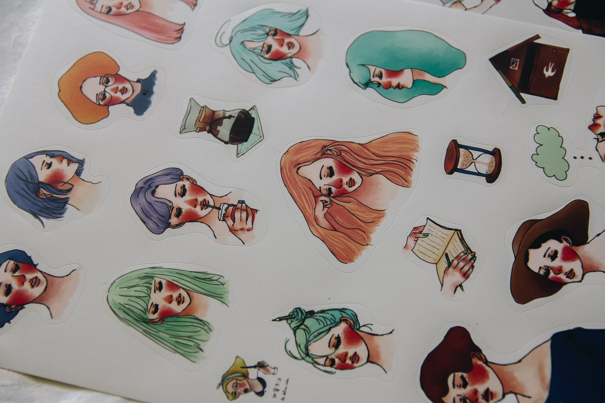 La Dolce Vita Summer Girl Sticker Sheet - Smidapaper Ikigai Shop