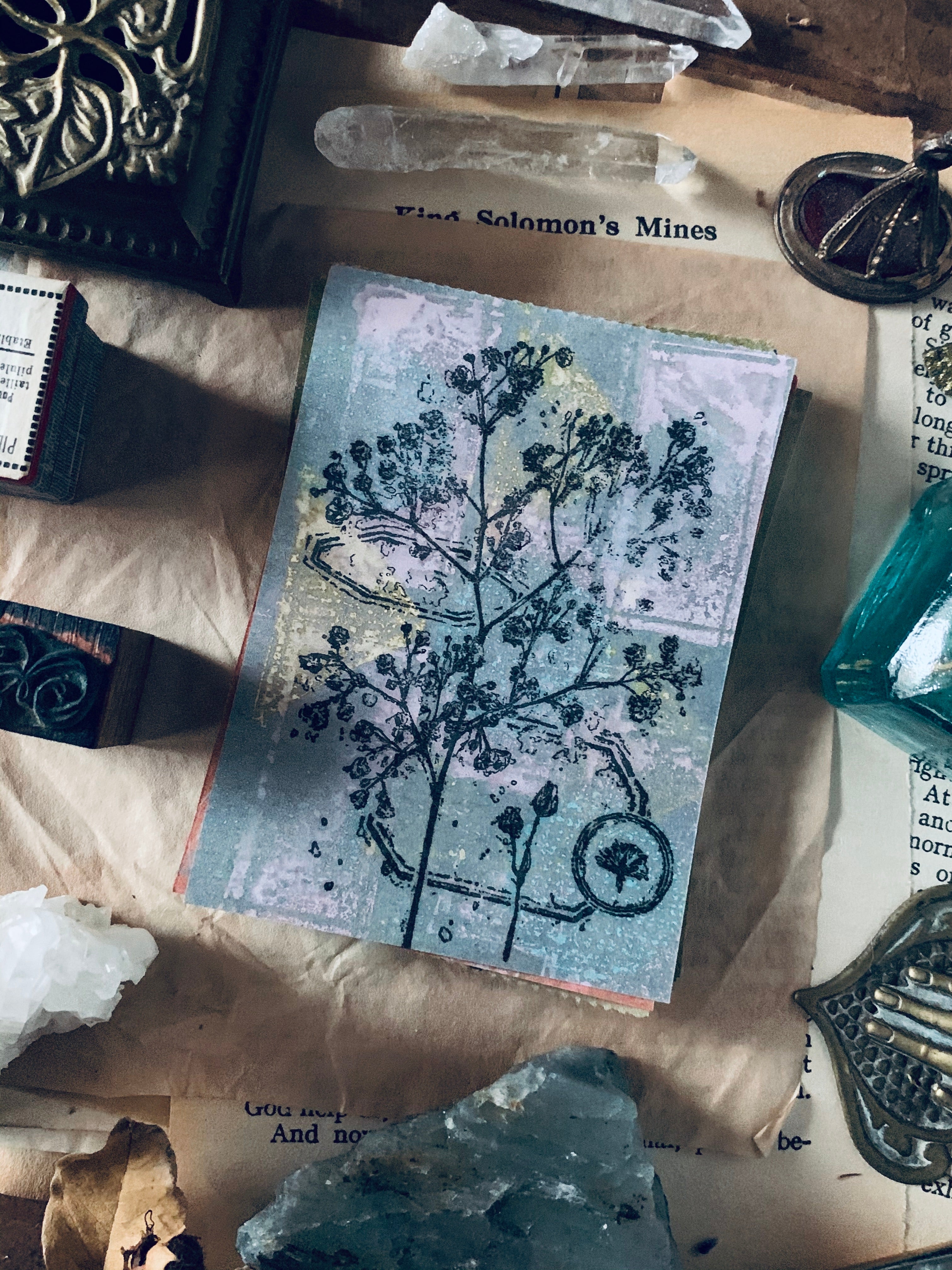 Dried Flower Stamp Set A - Smidapaper Ikigai Shop