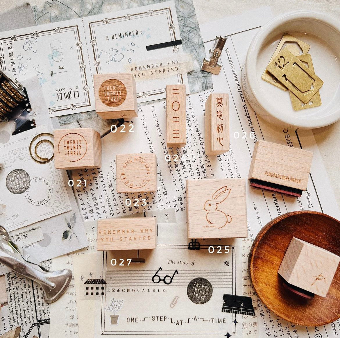 023 Live Your Life Rubber Stamp by Penspapersplanner