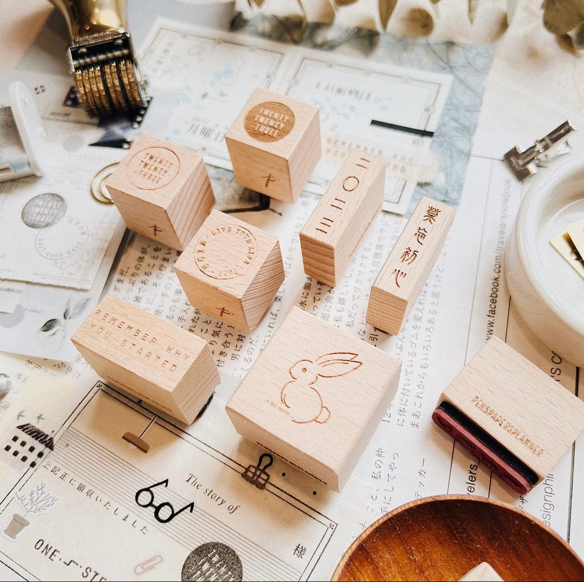027 Remember why you started Rubber Stamp by Penspapersplanner