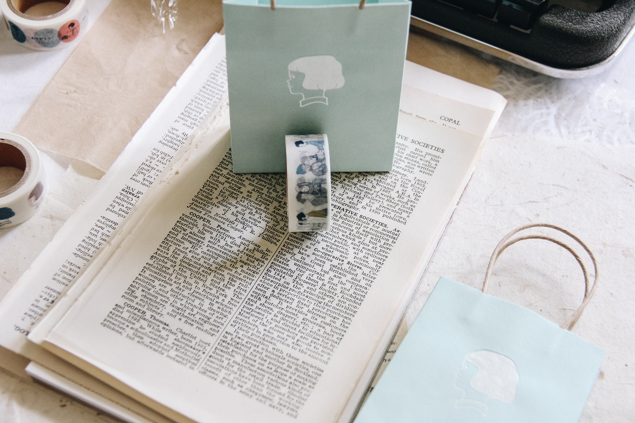 Masco Eri Teal Gift Bag (pack of 2) - Smidapaper Ikigai Shop