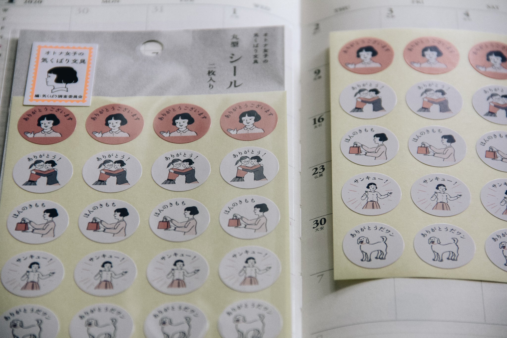 Masco Eri Thank You Schedule Stickers - Smidapaper Ikigai Shop