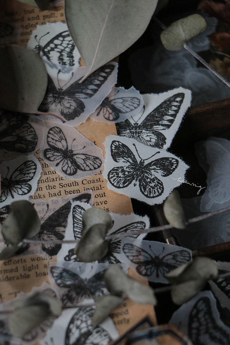 Butterfly Rubber Stamp Set - Smidapaper Ikigai Shop