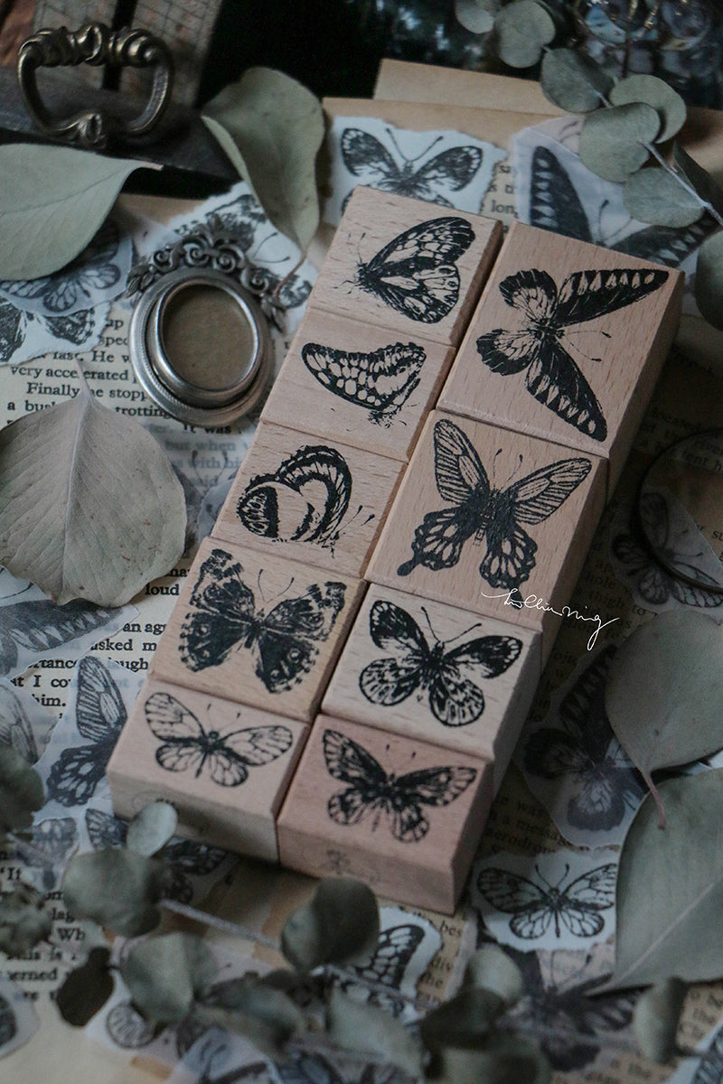 Butterfly Rubber Stamp Set - Smidapaper Ikigai Shop