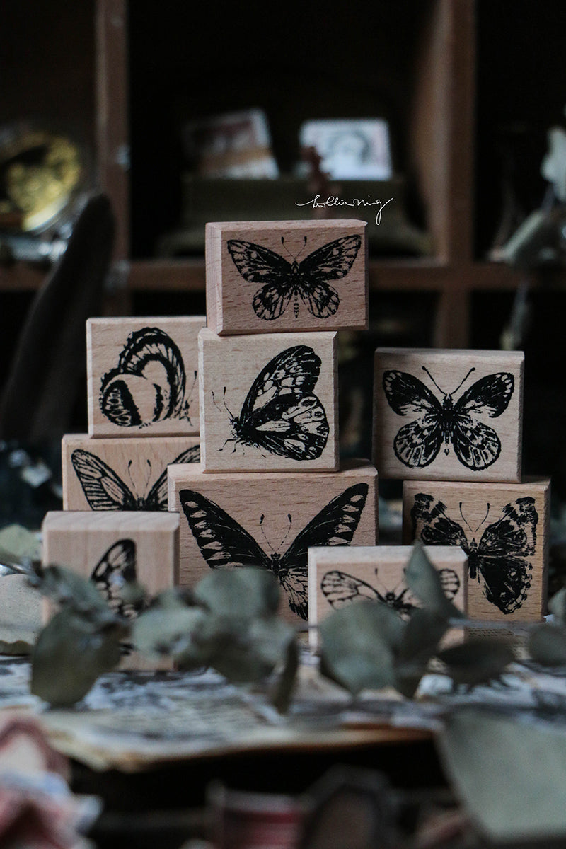 Butterfly Rubber Stamp Set - Smidapaper Ikigai Shop