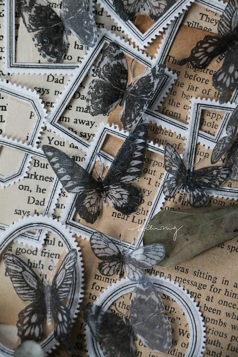Butterfly Rubber Stamp Set - Smidapaper Ikigai Shop