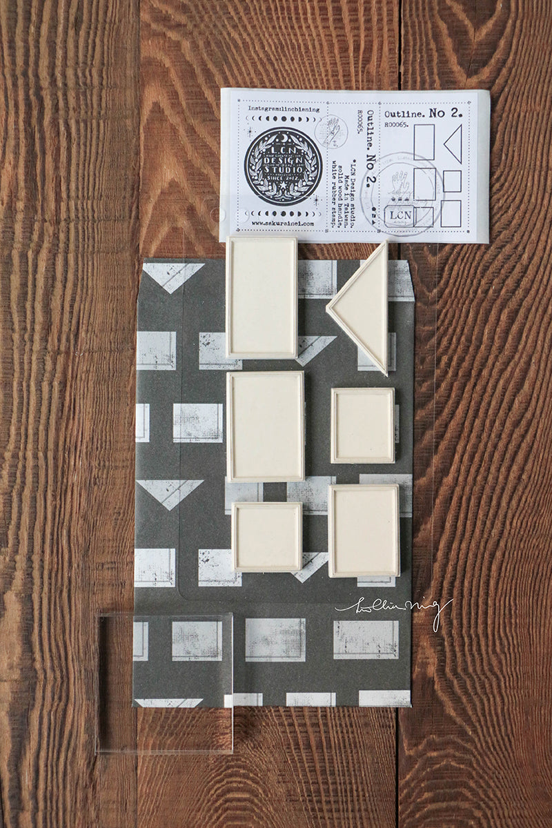 Outline Mounted Rubber Stamps No. 2 - Smidapaper Ikigai Shop