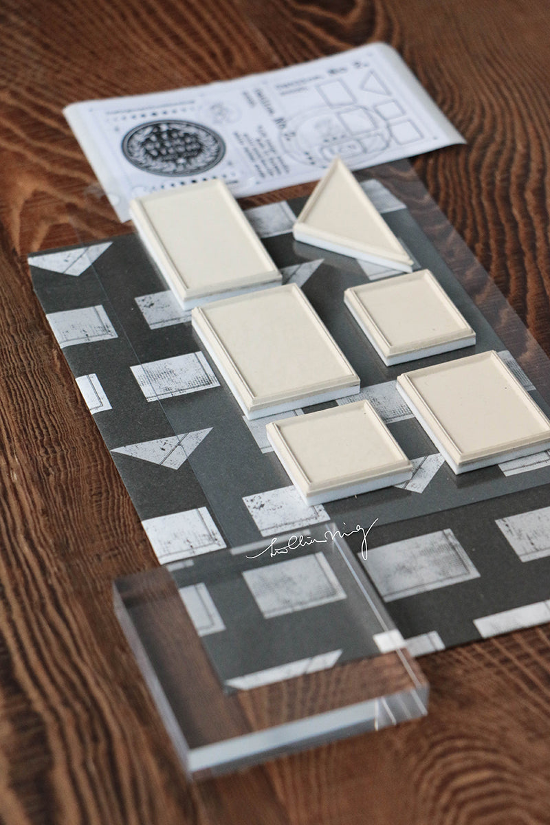 Outline Mounted Rubber Stamps No. 2 - Smidapaper Ikigai Shop